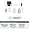 Amerock Glacio Clear/Oil-Rubbed Bronze Contemporary Single Post Toilet Paper Holder BH36061CORB - alternate 3