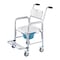 Vevor Bedside Commode Chair with 4 Wheels 4-in-1 Raised Toilet Seat 350 lbs FBL760637 - alternate 1