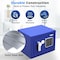 Serenelife Premium Steel Digital Safe Box - 9.1 in x 6.7 in x 6.7 in, Blue SLSFE12BL - alternate 5