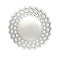 Homeroots 20" Silver Round Sunburst Frameless Accent Mirror 635510 - alternate 7