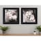 Homeroots Set Of Two Noir Roses 2 Black Framed Print Wall Art, 2PK 407919 - alternate 3