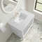 James Martin Vanities Myrrin 30" Single Vanity, Bright White w/ 3 CM Eternal Jasmine Pearl Silestone Top 485-V30-BW-3EJP - alternate 8