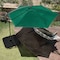 Pure Garden 10 ft Cantilever Patio Umbrella with 220lb Base and Dark Green Canopy 83-OUT5412B - alternate 2