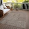 Homeroots 3' X 5' Brown And Ivory Geometric Washable Indoor Outdoor Area Rug 600726 - alternate 8