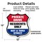 Signmission Private Driveway Shield Sign Private Dri, 12 Inch X 12 Inch, Plastic Sign SHI-P-12-436 - alternate 5