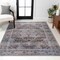 Jonathan Y Alanya Ornate Medallion Non-Slip Machine-Washable Brown/Light Gray 4 ft. x 6 ft. Area Rug WSH100C-4 - alternate 7