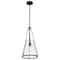 Nuvo Valentine, Medium Pendant, Black Finish, Hammered Glass 60/8256 - alternate 6