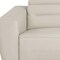 Homeroots 82" Beige Top Grain Leather Reclining Metal USB Sofa 720409 - alternate 6