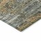 Homeroots 8' Gold And Taupe Round Abstract Washable Indoor Outdoor Area Rug 610434 - alternate 5