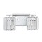 Jonathan Y Coco Prism Vintage 13.5" 2-Light Metal/Glass Classic Glam LED Vanity Light, Chrome JYL3553A - alternate 8