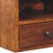 Homeroots 12" Chestnut Solid Wood One Drawer Floating Nightstand 722528 - alternate 4