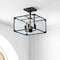 Jonathan Y Paysan 13" 4-Light Iron/Seeded Glass Rustic Farmhouse LED Flush Mount, Oil Rubbed Bronze JYL7514A - alternate 9