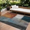 Homeroots 8' X 10' Copper Green And Gray Abstract Washable Indoor Outdoor Area Rug 603722 - alternate 1