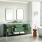 James Martin Vanities Breckenridge 72'' D Vanity, Smokey Celadon w/ Victorian Sil Top w/FreePower Wireless Charger 330-V72-SC-FVSL - alternate 9