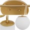 Jonathan Y Louis Parisian Globe 40" 6-Light Metal/Frosted Glass Modern Contemporary LED Vanity Light, Gold Paint JYL3560A - alternate 9