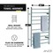 Anzzi Crete 10-Bar Stainless Steel Wall Mounted Towel Warmer Rack with Polished Chrome Finish TW-WM104CH - alternate 5
