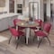 Regency Round Kahlo Breakroom Table W/ 4 M Stack Chairs, 42 in W, 42 in L, Noble Oak TPL42RNDNOCM47BY - alternate 4