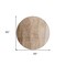 Homeroots 8' Brown And Beige Round Ombre Washable Indoor Outdoor Area Rug 581800 - alternate 7