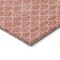 Homeroots 9' X 12' Salmon And Ivory Geometric Washable Indoor Outdoor Area Rug 596205 - alternate 6