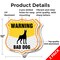 Signmission Beware Of Dog Shield Sign Warning Bad Do, 12 inch X 12 inch, Aluminum Metal Sign, 2PK SHI-A-2PACK-12-361 - alternate 4