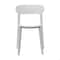 Flash Furniture Dover Stacking Patio Chairs w/Curved Backrests, All-Weather Resin Chairs in White, 2PK 2-DHF-340-APP-WH-GG - alternate 7