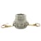 Firesafe 1-1/2" Female Camlock Coupler x 1-1/2" Female NPT Aluminum Fitting with Brass Handles - Style D 8613015 - alternate 6