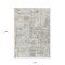 Homeroots 9' X 12' Ivory And Gray Abstract Washable Indoor Outdoor Area Rug 597978 - alternate 4