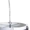 Homeroots Charcoal Black And White Drum Metal Dimmable Chandelier With Black Shades 611335 - alternate 4