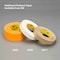 3M Painter's Tape, 15/16 in W x 60 yd L, 9.5 mil Thick, Orange, Rubber Adhesive, 36 PK 2525 - alternate 4