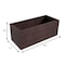 Leisuremod Oasis Modern Rectangular Fiberglass & MgO Clay Planter Box with Cover, Weather-Resistant OP14BR - alternate 3