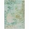 Homeroots 9' X 12' Beige Teal Blue And Ivory Abstract Washable Indoor Outdoor Area Rug 630811 - alternate 5