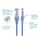 Monoprice SlimRun Cat6A Ethernet Patch Cable - Snagless RJ45_ UTP_ Pure Bare Cop 29477 - alternate 5