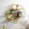 Vintiquewise 4-Tier Floating Circular Silhouette Wall Shelf - Metal Wall-Mounted Display Shelf,  QI004691.GD - alternate 8