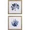 Homeroots Set of Two Navy Underwater Coral Watercolor Wall Art, 2PK 395657 - alternate 1