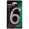 Prosource House Number, Character: 6, 4 in H Character, 2.28 in W Character N-Z046SN-PS - alternate 3