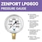 Zenport Glycerin Liquid Filled Pressure Gauge, 600 PSI LPG600 - alternate 5