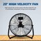 Edendirect 20 in. 3 Speed Black Floor Fan for living room ZR-HIFANXFLOOR20BV1 - alternate 5