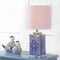 Jonathan Y Choi 23" Chinoiserie LED Table Lamp, Blue/White JYL3006A - alternate 8