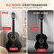 Pyle Beginner Acoustic Guitar Kit, 1/4 Junior Size All Wood Instrument for Adults, Kids, 30 in Black PGACLS30BKMT - alternate 3