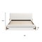 Homeroots Ivory Solid Wood And Boucle King Bed Frame 583191 - alternate 6