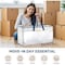 Simple Deluxe Extra Large Moving Bags with Backpack Straps, Strong Handles/Zippers, White, 6PK HKBAGXMOVING23WHTX6 - alternate 7