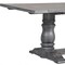 Homeroots 88" Light Gray And Gray Solid Wood Trestle Base Dining Table 318899 - alternate 5