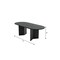 Homeroots 79" Black Solid Wood Sled Base Oval Dining Table 712192 - alternate 4