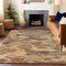 Homeroots 3' X 5' Copper And Orange Abstract Washable Indoor Outdoor Area Rug 609232 - alternate 5