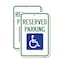 Signmission Reserved Parking With Handicapped Symbol, 18'' X 24'' 2 Signs, Heavy Gauge Aluminum, 2PK A-1824-2PACK-24773 - alternate 1
