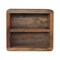 Homeroots 18" Brown Solid Wood Carved Geometric Floating Nightstand 653839 - alternate 1