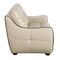 Homeroots 69in Beige And Black Faux Leather Love Seat 329508 - alternate 5