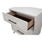 Homeroots 34" White Carved Geometric Solid Wood Three Drawer Dresser 524115 - alternate 8