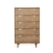 Homeroots 33" Brown Solid Wood Five Drawer Dresser 524132 - alternate 5