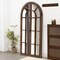 Homeroots 71" Brown Arch Wood Framed Standing Mirror 565138 - alternate 7